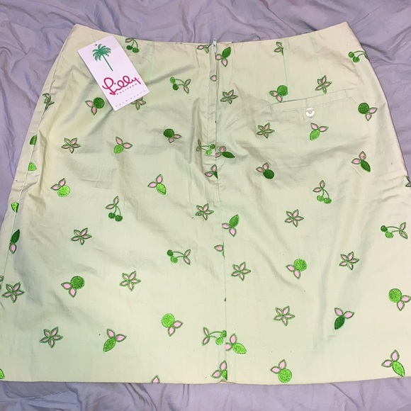 Lilly Pulitzer Lime Cherry Skirt - Picture 3 of 8